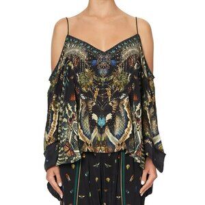 Camilla  Maternal Instinct Flare Sleeve Top XS b129